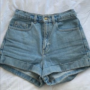 American Apparel Lightwash Size 25 Painted